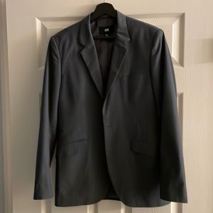 Charcoal gray sharkskin H&M blazer 36R